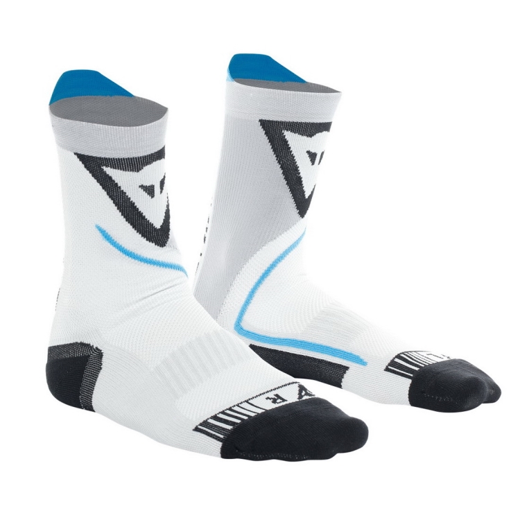 Dainese Dry MID kompresyjne lekkie skarpety szare/niebieskie rozmiar 39-41