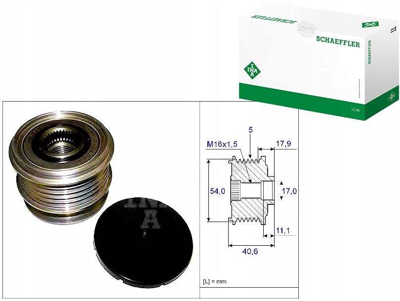 Pásové Kolo Alternátoru Ford Volvo Ina Nezbytnost řidiče #37
