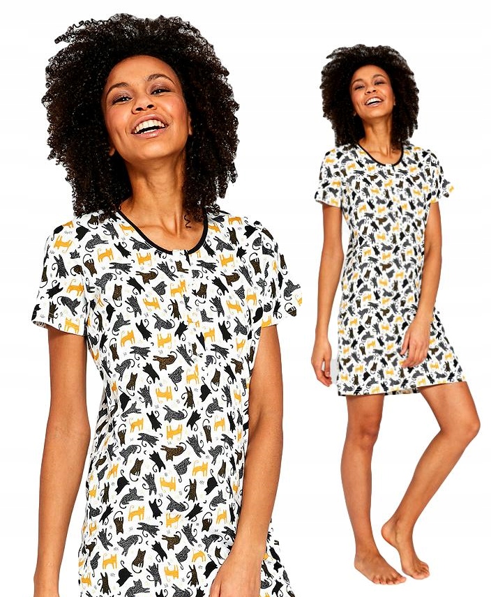 

Cornette Koszula nocna damska 495/209 Kotki # L