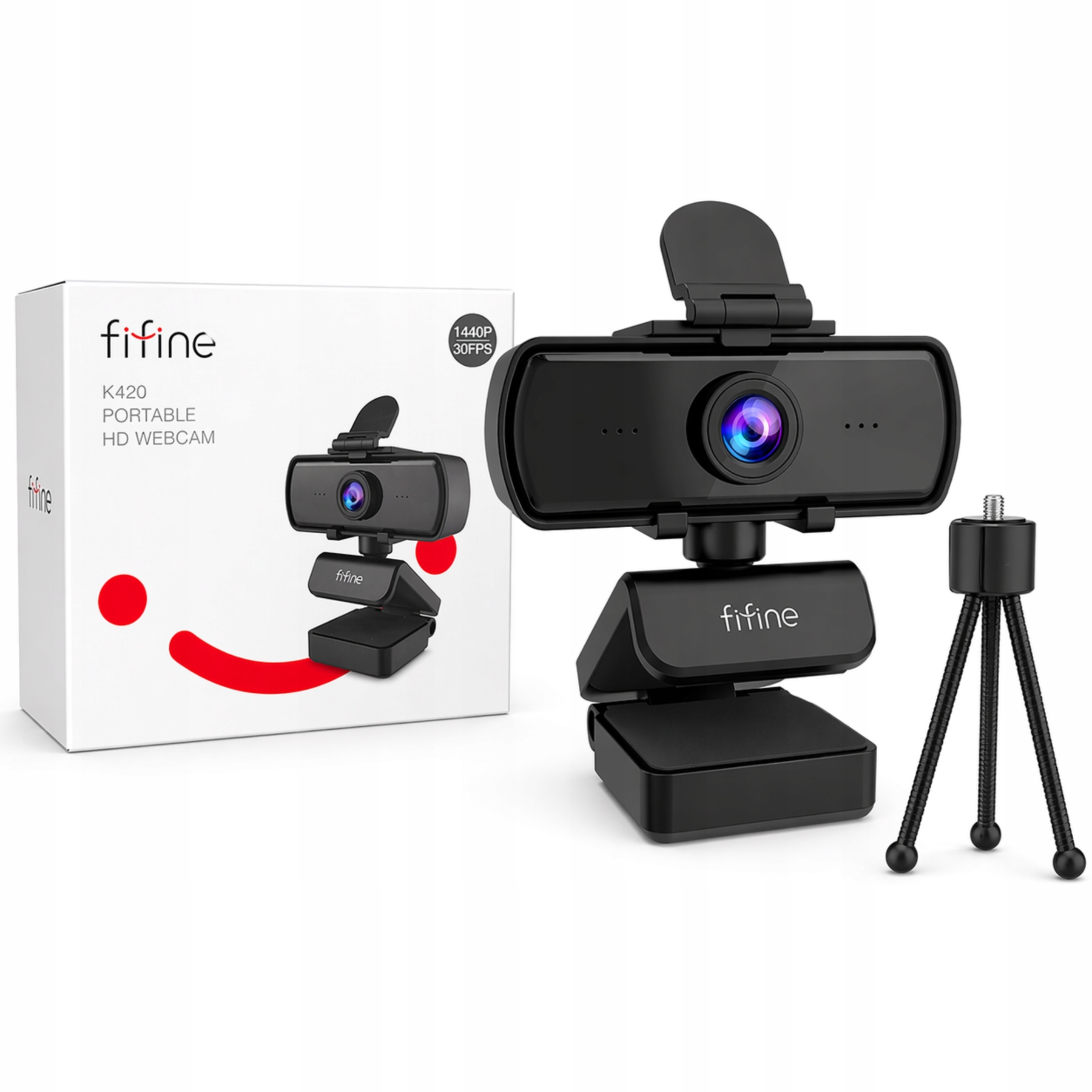 Kamera internetowa 2K 1440p Usb Full Hd Mikrofon Statyw do Zoom Skype