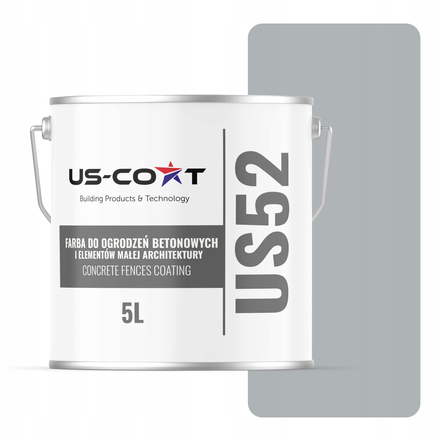 Farba Na Maľovanie Betónových Plotov Svetlosivá S Modrou F253 5L