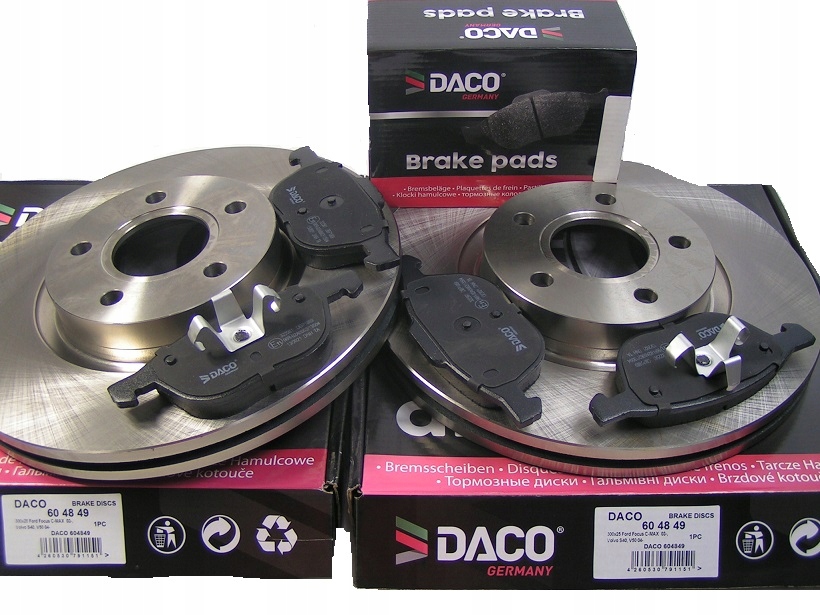 TARCZE+KLOCKI PRZÓD C-MAX FOCUS II III KUGA 300mm