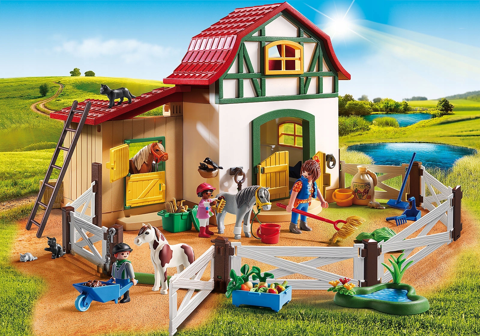 PLAYMOBIL 6927 STADNINA KUCYKÓW COUNTRY Kod producenta 6927