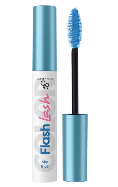 Golden Rose Flash Lash mascara 9 ml Nr 03 Sky Blue (błękit)