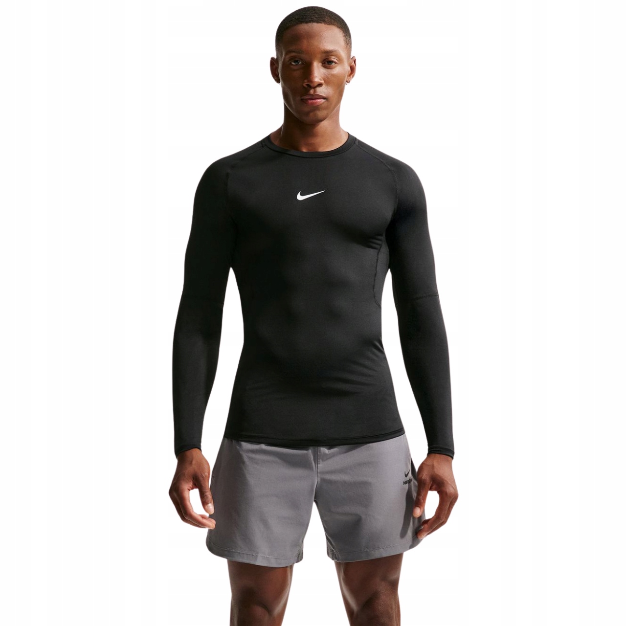 Tričko Nike Dri-Fit Pro s dlouhým rukávem, černé, FB7919 010, velikost XL