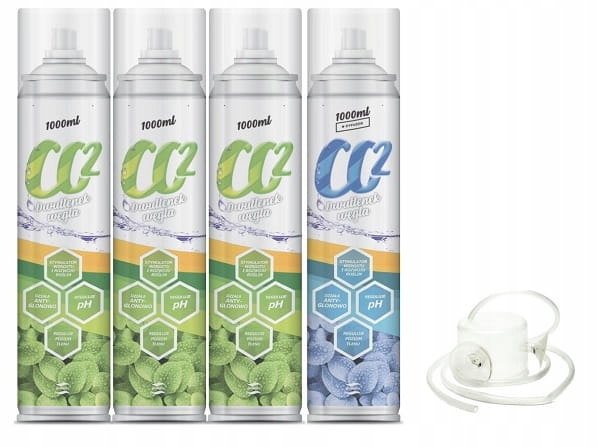 

Plantis System Nawożenia CO2 4x 1000ml Dyfuzor
