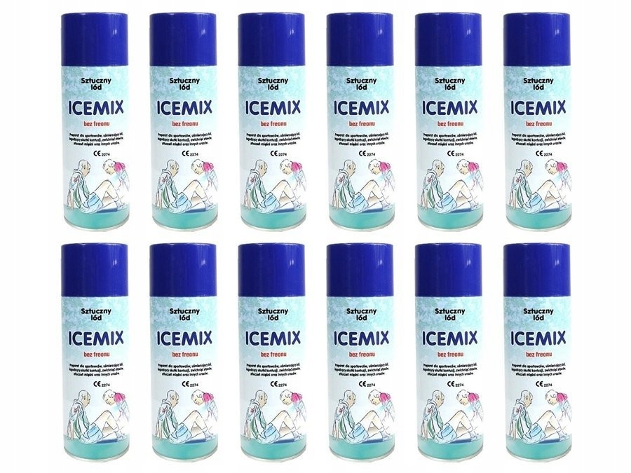 

Ice MIX Sztuczny Lód W Sprayu Zamrażacz 12 x 400ml