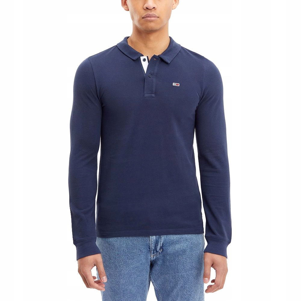 Pánský dlouhý rukáv Tommy Hilfiger XL Tmavě Modrý