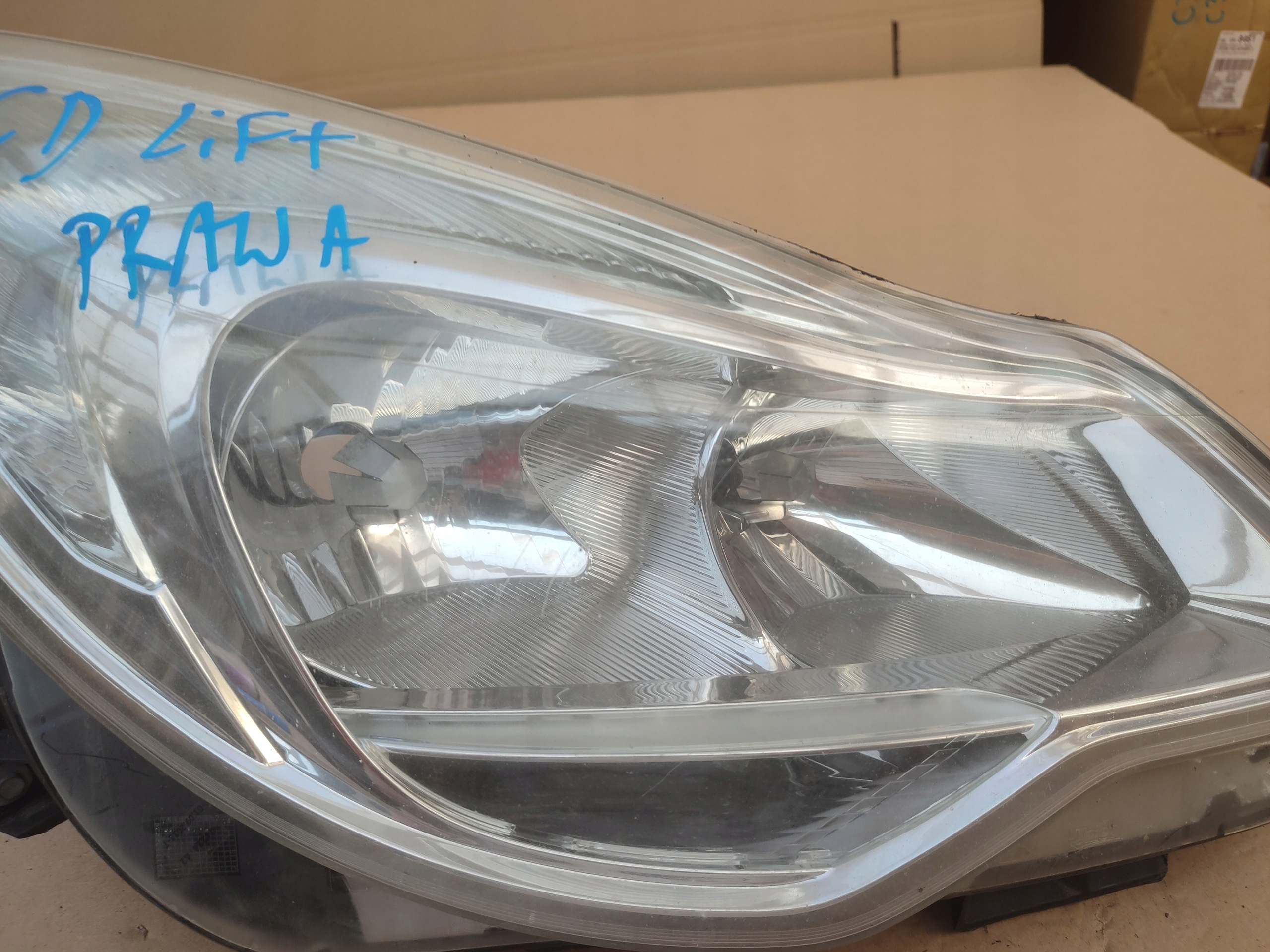 reflektor right front light right front opel corsa d anglik 90003113