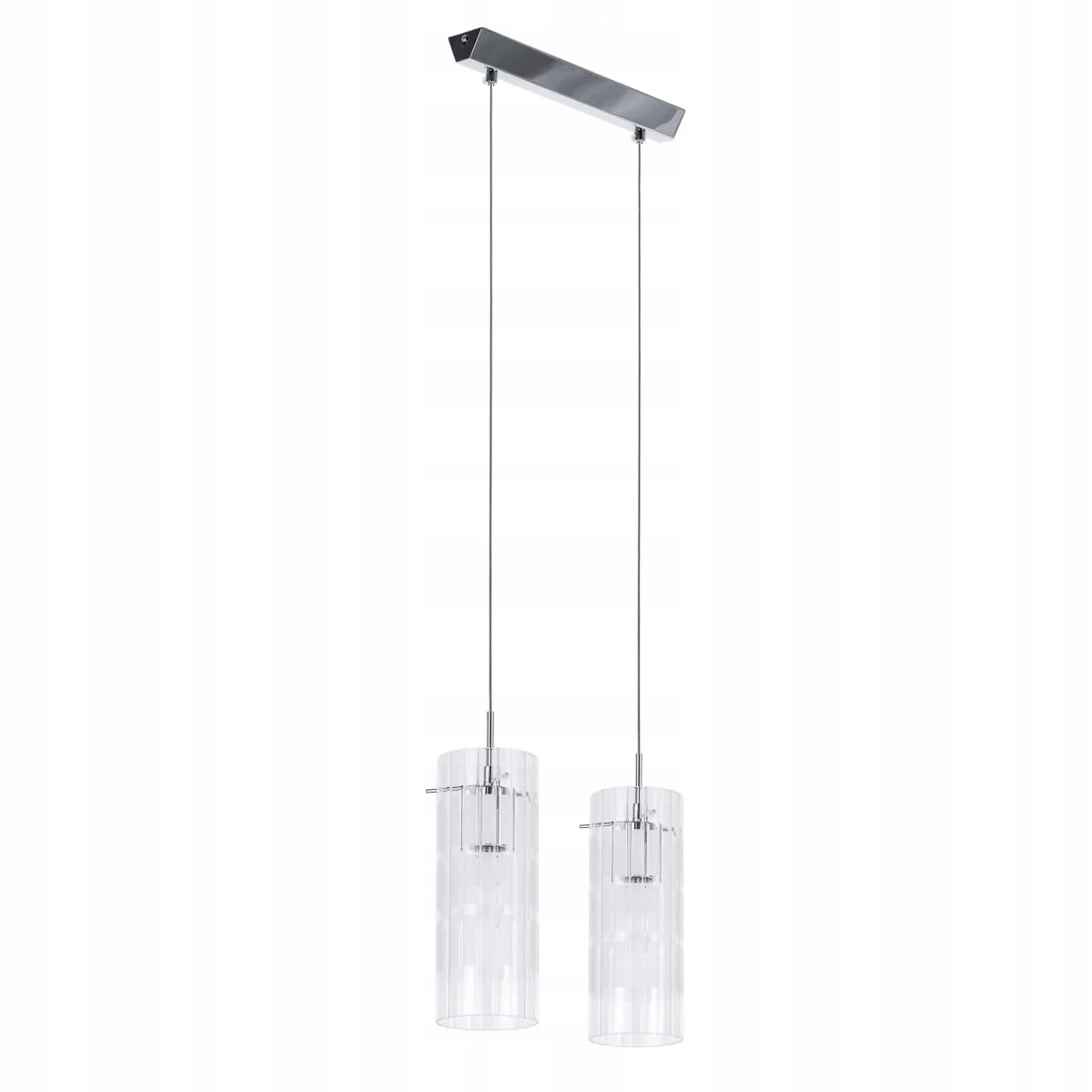 Italux Závěsná lampa Max Chrom, E27, 2x60W, regulace výšky