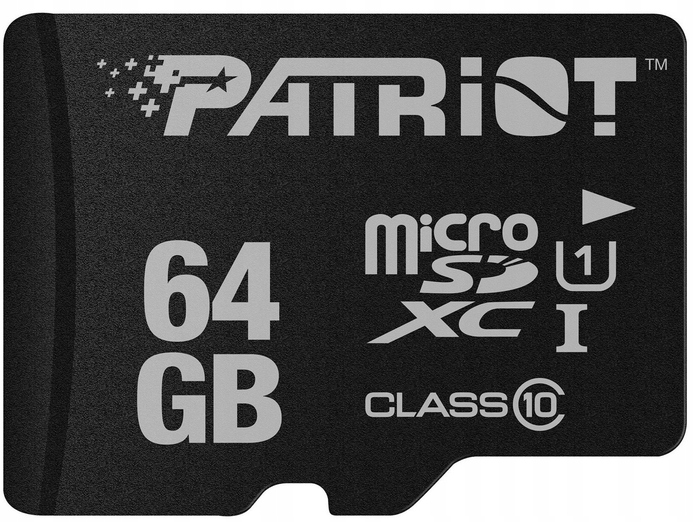 Patriot LX Series microSDHC 64GB Class 10 UHS-I