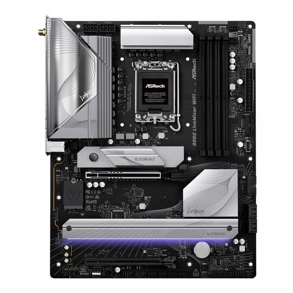 Doska ASRock B860 LiveMixer WiFi /B860/DDR5/SATA3/M.2/ TB4/WiFi/ BT/PCIe/5.