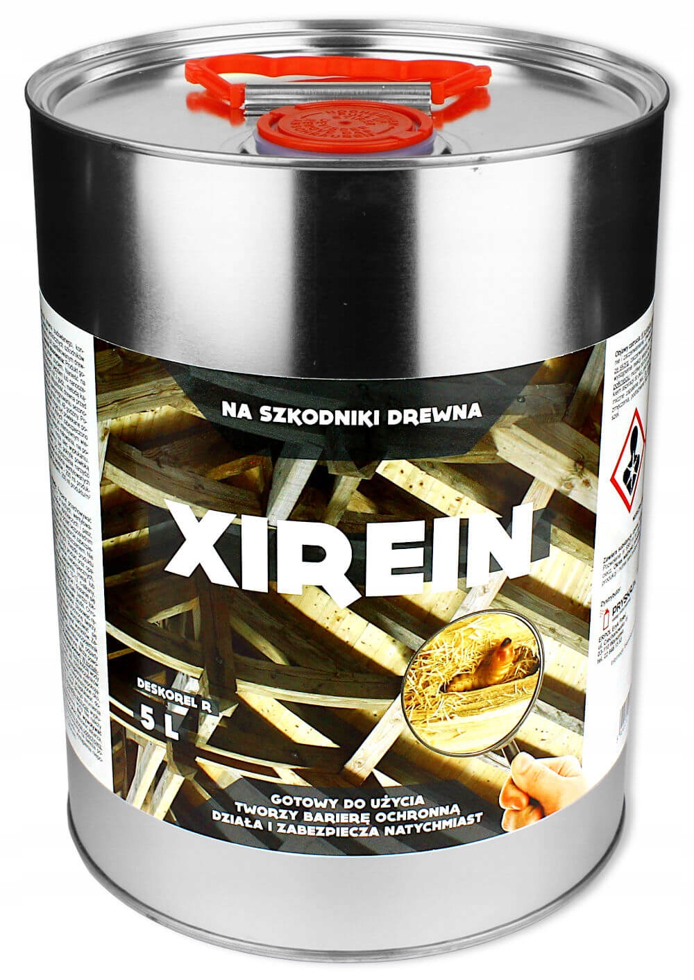 Środek Płyn Zwalcza Korniki Spuszczele Kołatki Termity Xirein Permetryna 5L