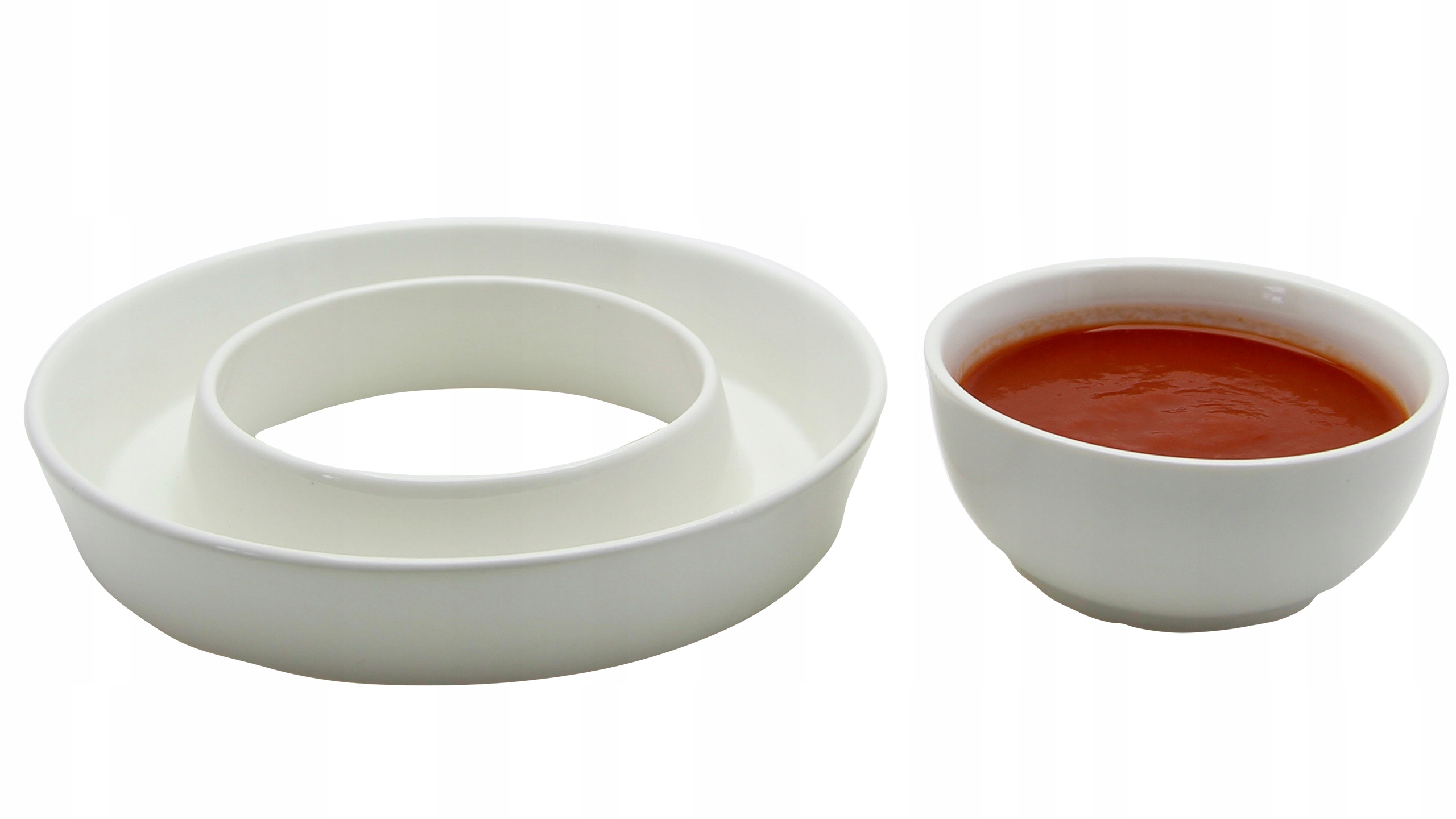 MISECZKA DO DIPÓW SOSÓW 2X MISKI PORCELANOWE Pojemność 0.2 l