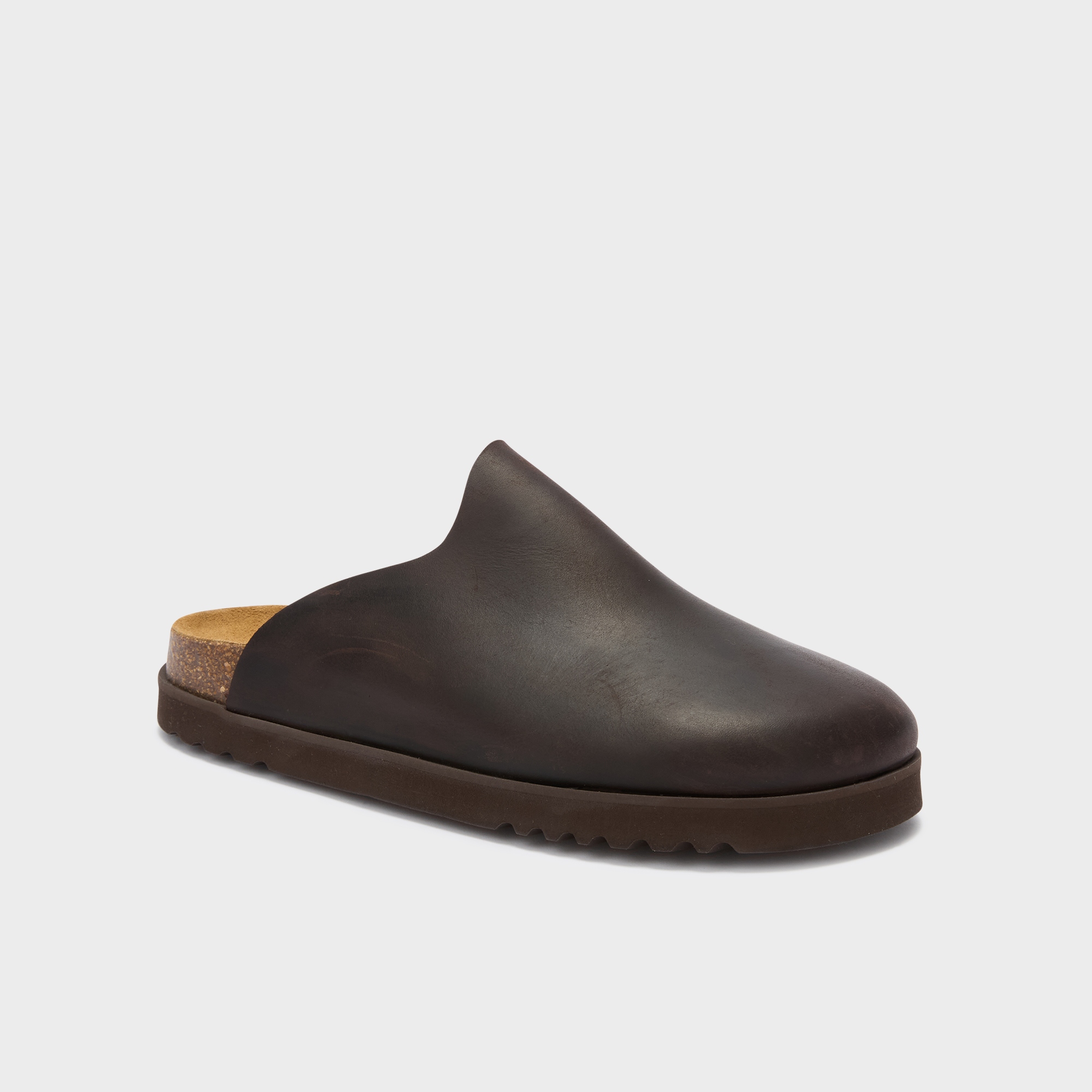 Pánské pantofle Scholl Eric Clog Plain F01564DB hnědé pohodlné 41