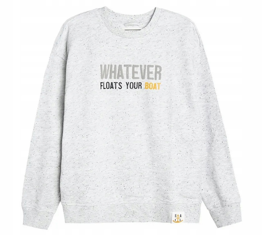 COOL CLUB Bluza chłopięca Whatever szara r. 152