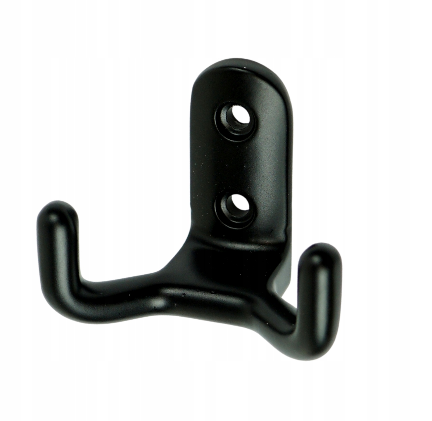 

Wieszak ścienny, 2 ramienny, przykręcany, czarny