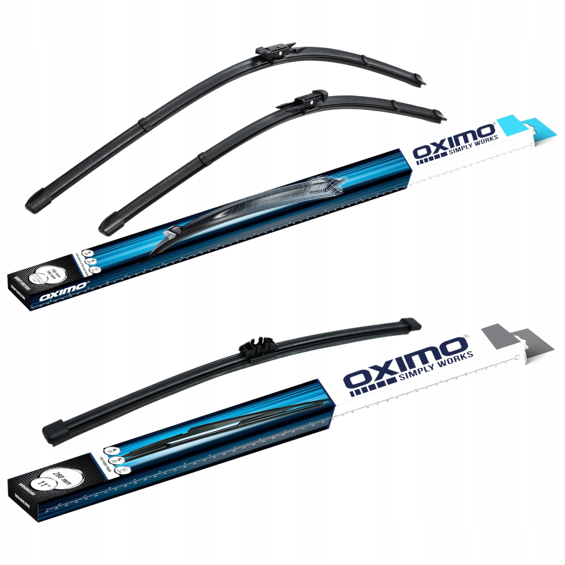 Wycieraczki do szyb Oximo Ford Escape (III) Suv 05.2012-03.2019 Przód+tył