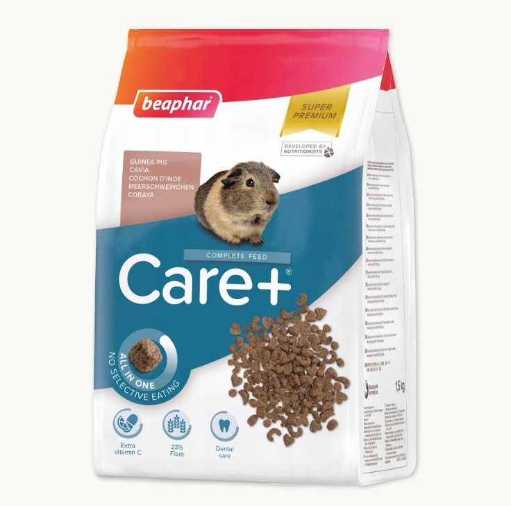 Levně Beaphar Care+ Guinea Pig Premium krmivo pro morče 1,5 kg