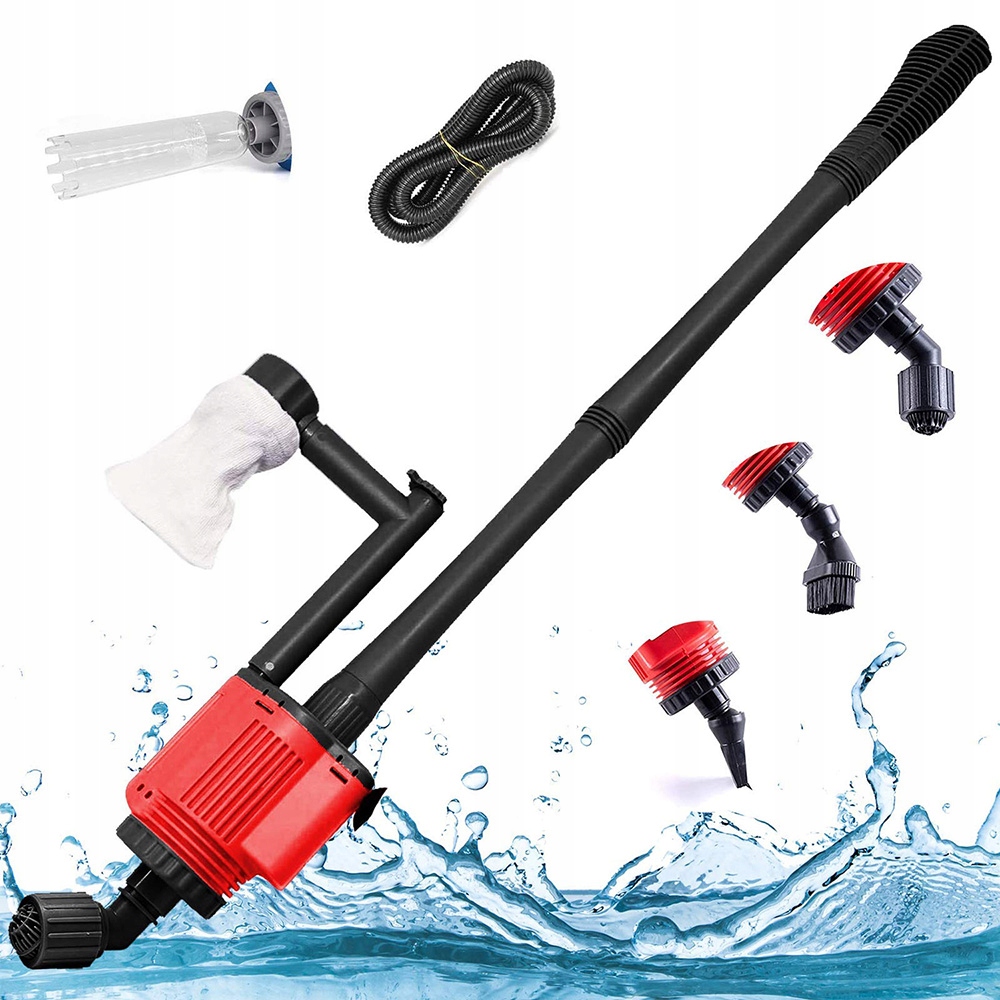 Elektrický Vysavač Do Akvária 6V1 Sada Na Čištění Štěrku