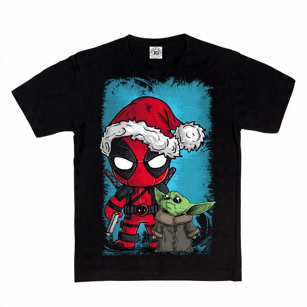 

Dziecięca Koszulka Świąteczna Deadpool Baby Yoda