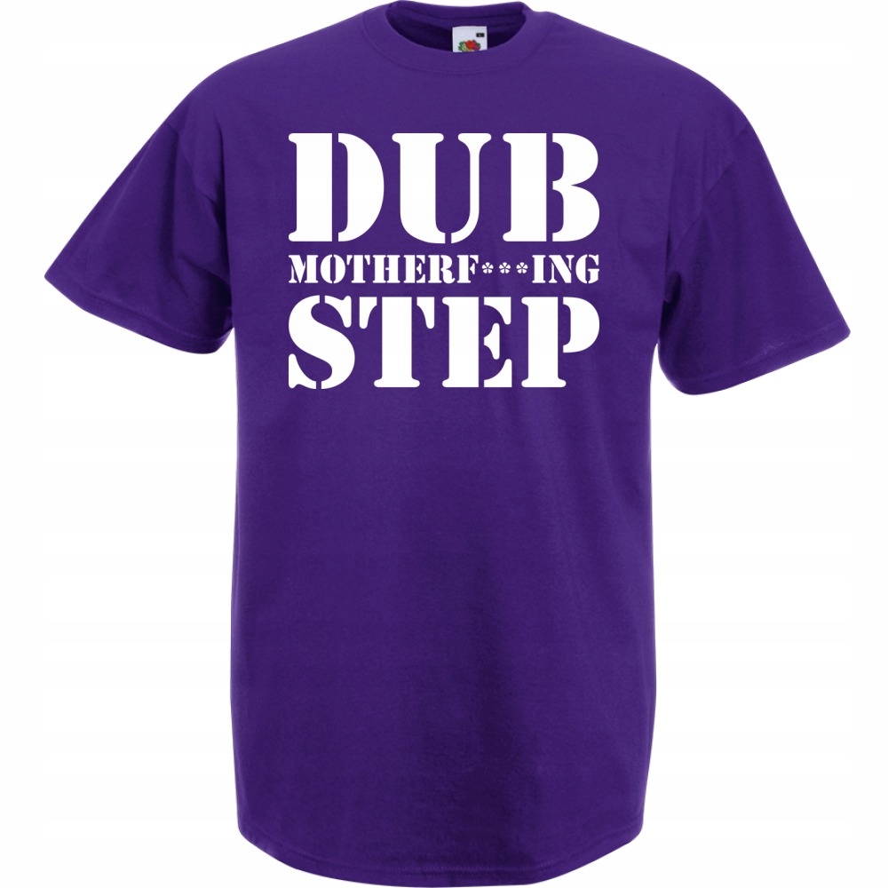 

Koszulka z nadrukiem dubstep dub S fioletowa
