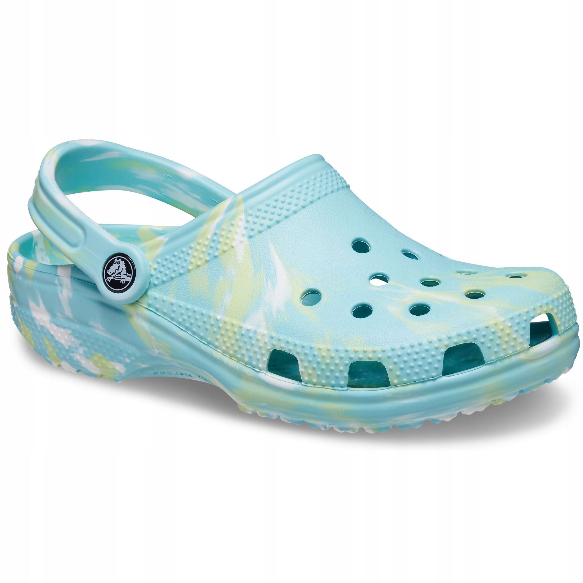 

Klapki Damskie Crocs Chodaki Marmur Piankowe Basen