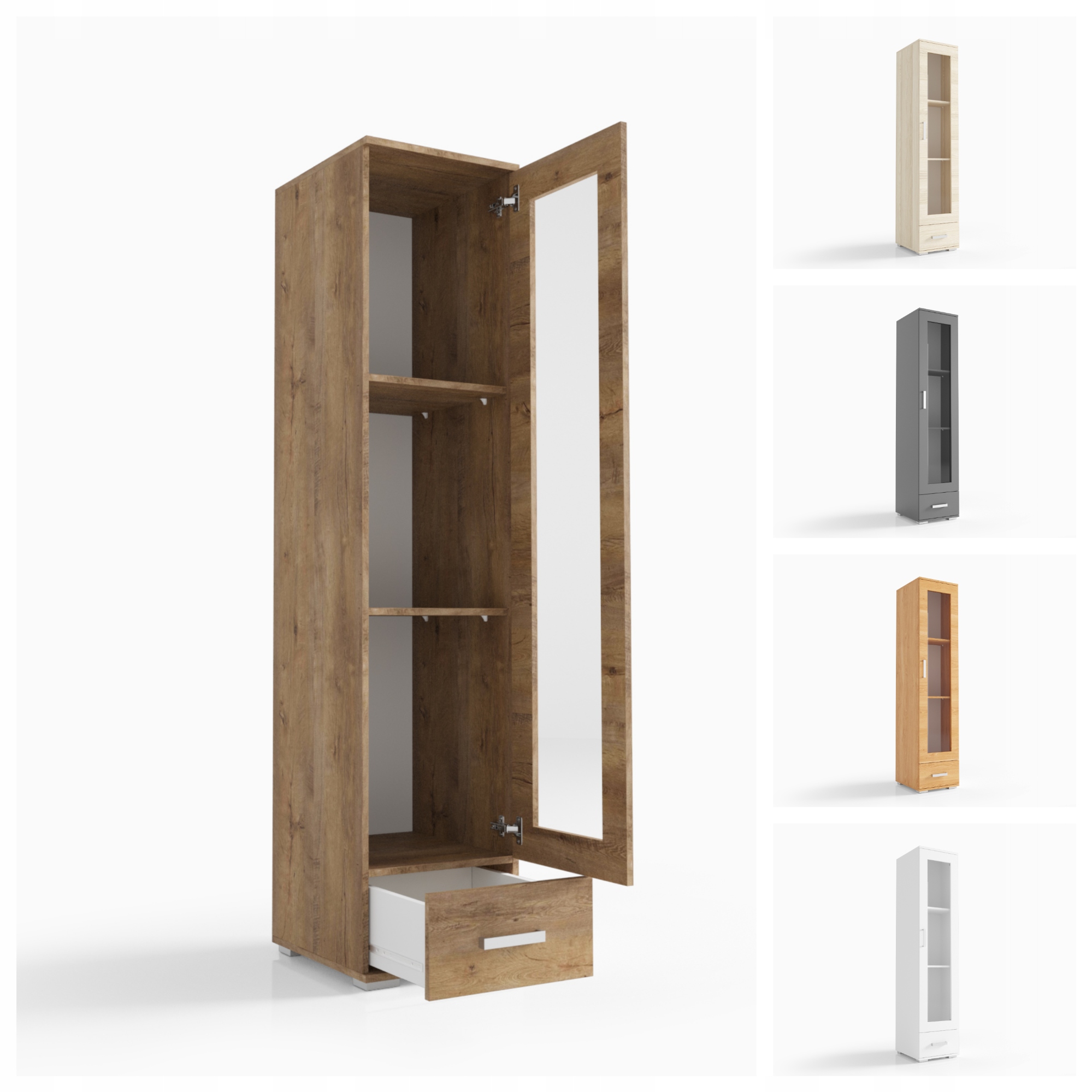 Vitrína Regál s zásuvkou 50 cm Trufla VK17 O-sofa Pevný obývací nábytek