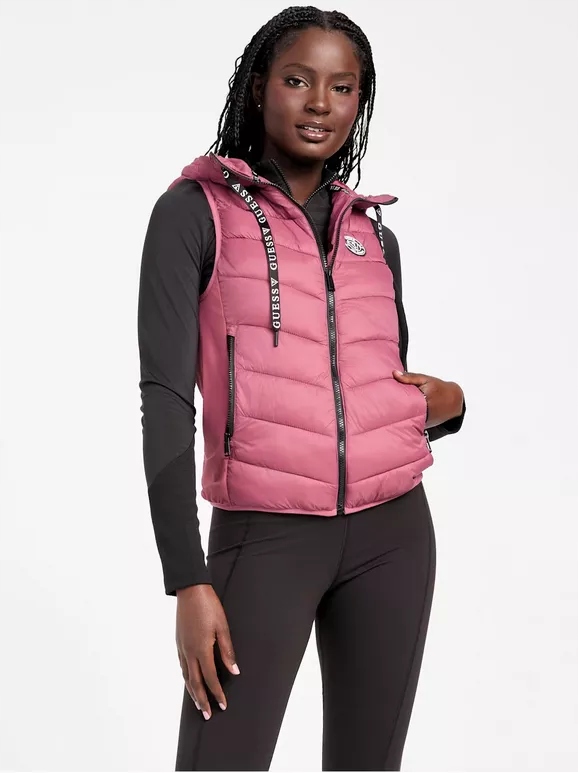 Guess dámská vesta Hallie růžová M