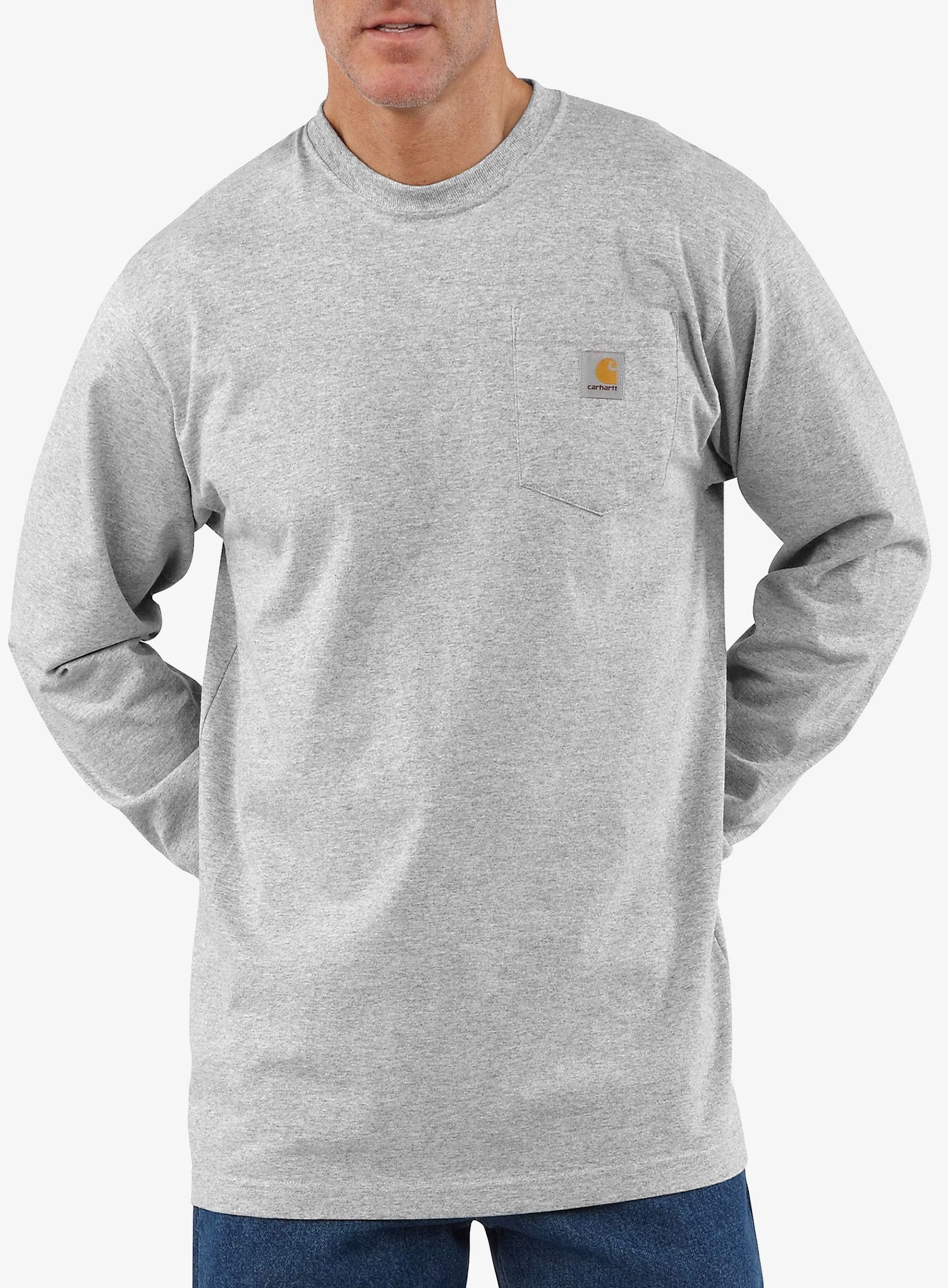 Tričko s dlouhým rukávem Carhartt Workwear Pocket L/s heather grey S