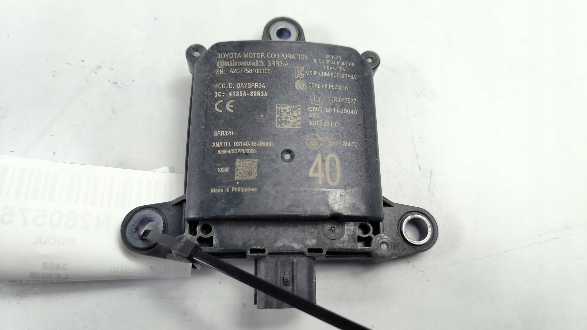 module RADAR angle mort angle 88162-33040 LEXUS ES300H VII
