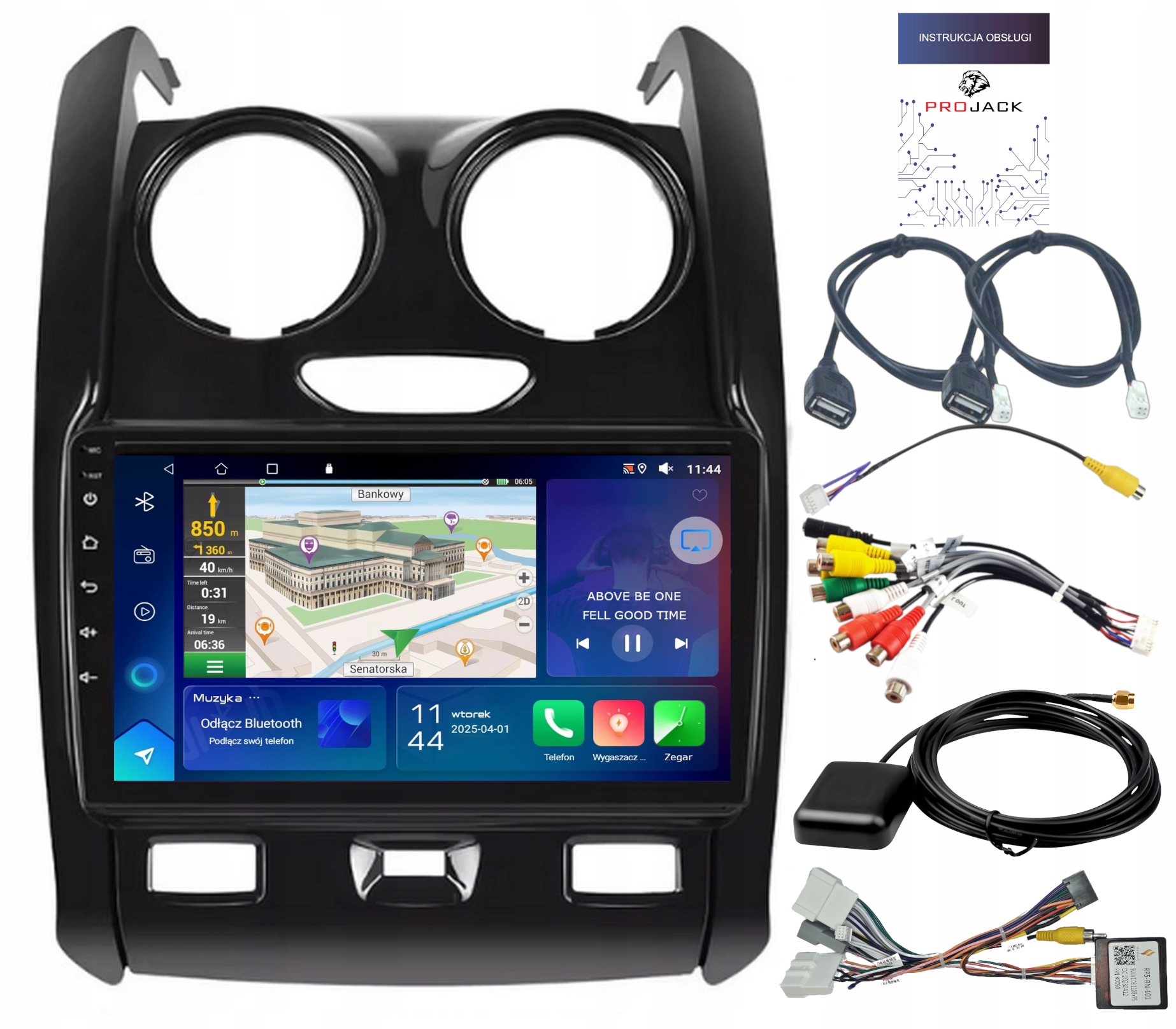 Autorádio Gps Dacia Duster 2014-2018 Wifi Carplay Bt Usb 2GB 64GB