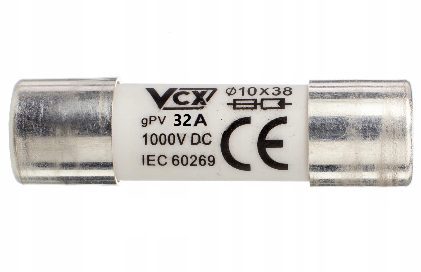 Fusibili Solari GPV 32A 1000VDC - Per Impianti Fotovoltaici, 10 Pezzi