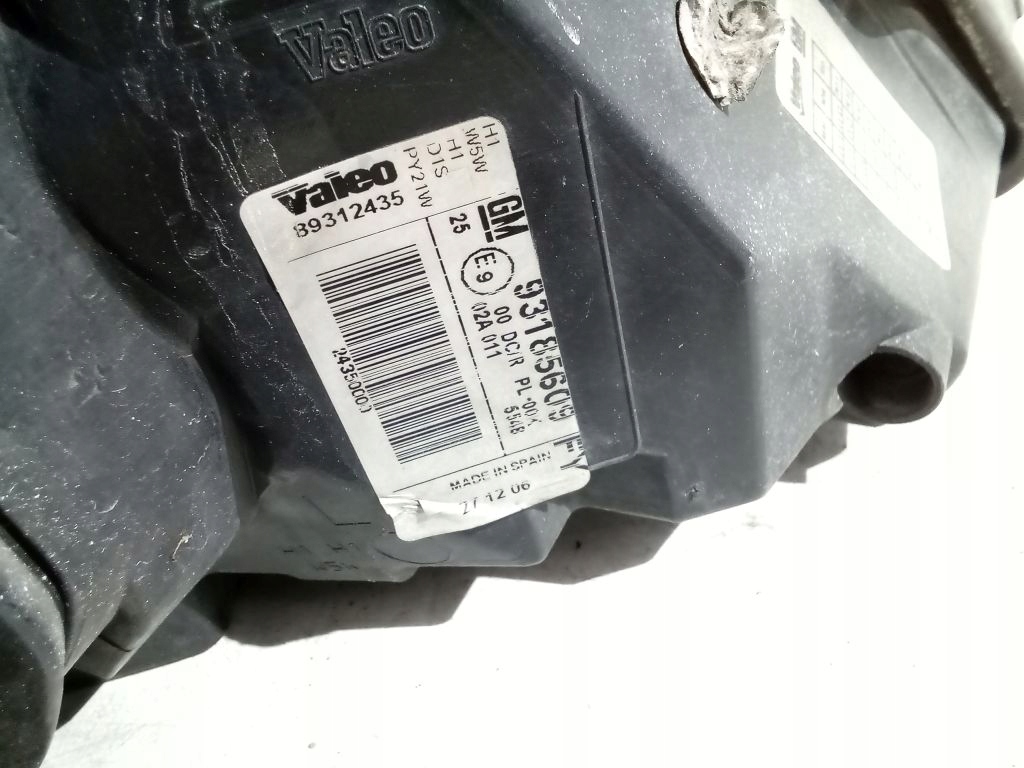 Opel Vectra C lift light left front front Bi-xenon 93185609