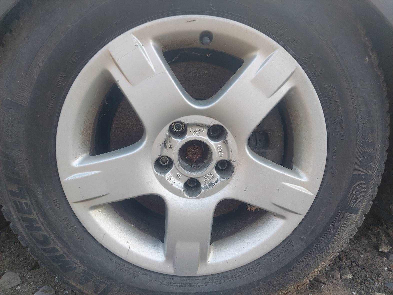 disk hliníkový 4 SZT 16 6.5J ET18 AUDI A6 C5