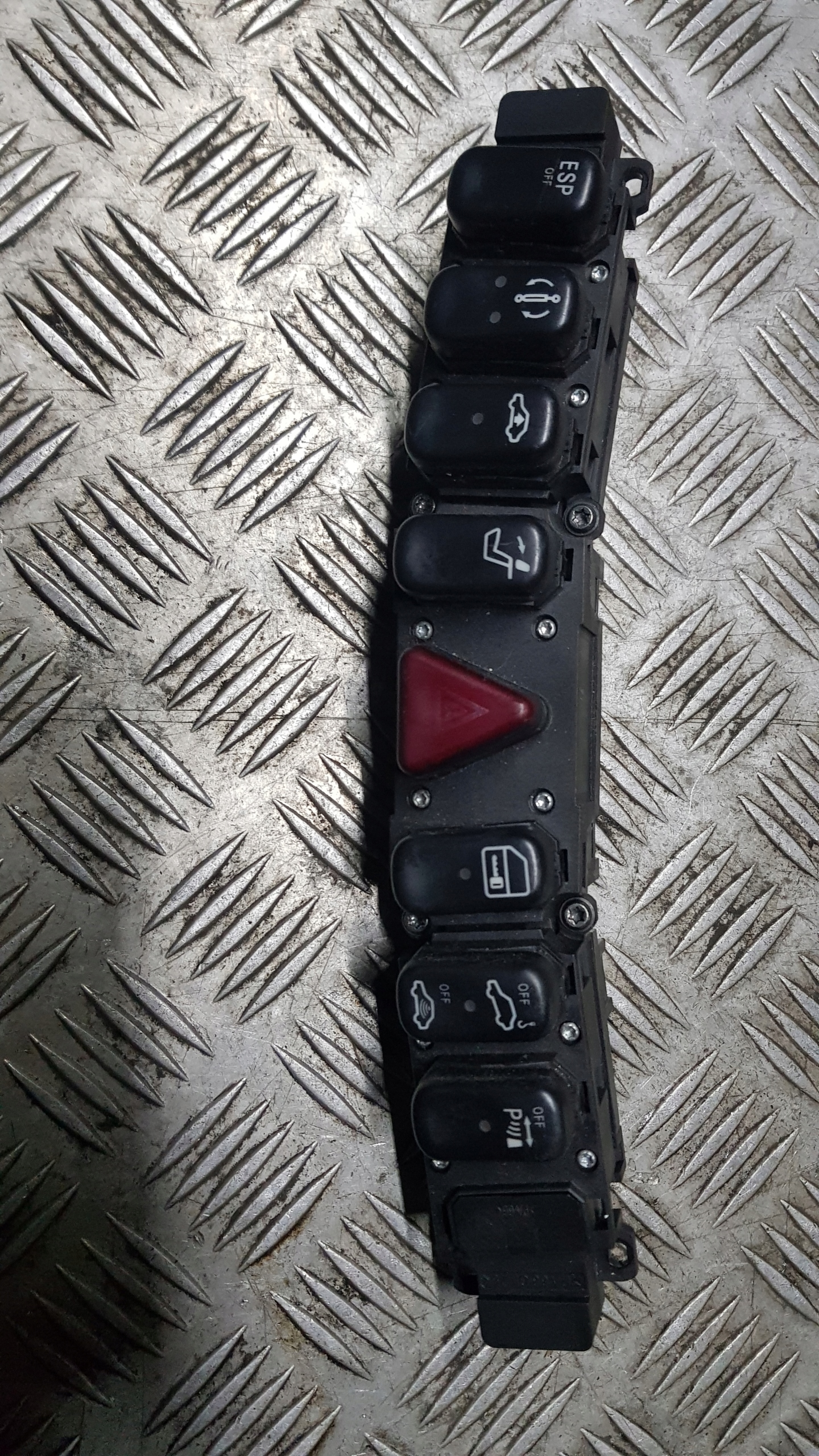 MERCEDES W220 switch PANEL AWARYJNY seats 2208215851