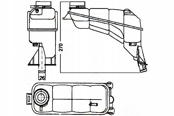 BEHR HELLA ZBIORNICZEK WYRÓWNAWCZY MERCEDES E 220 Producent części Behr Hella Service