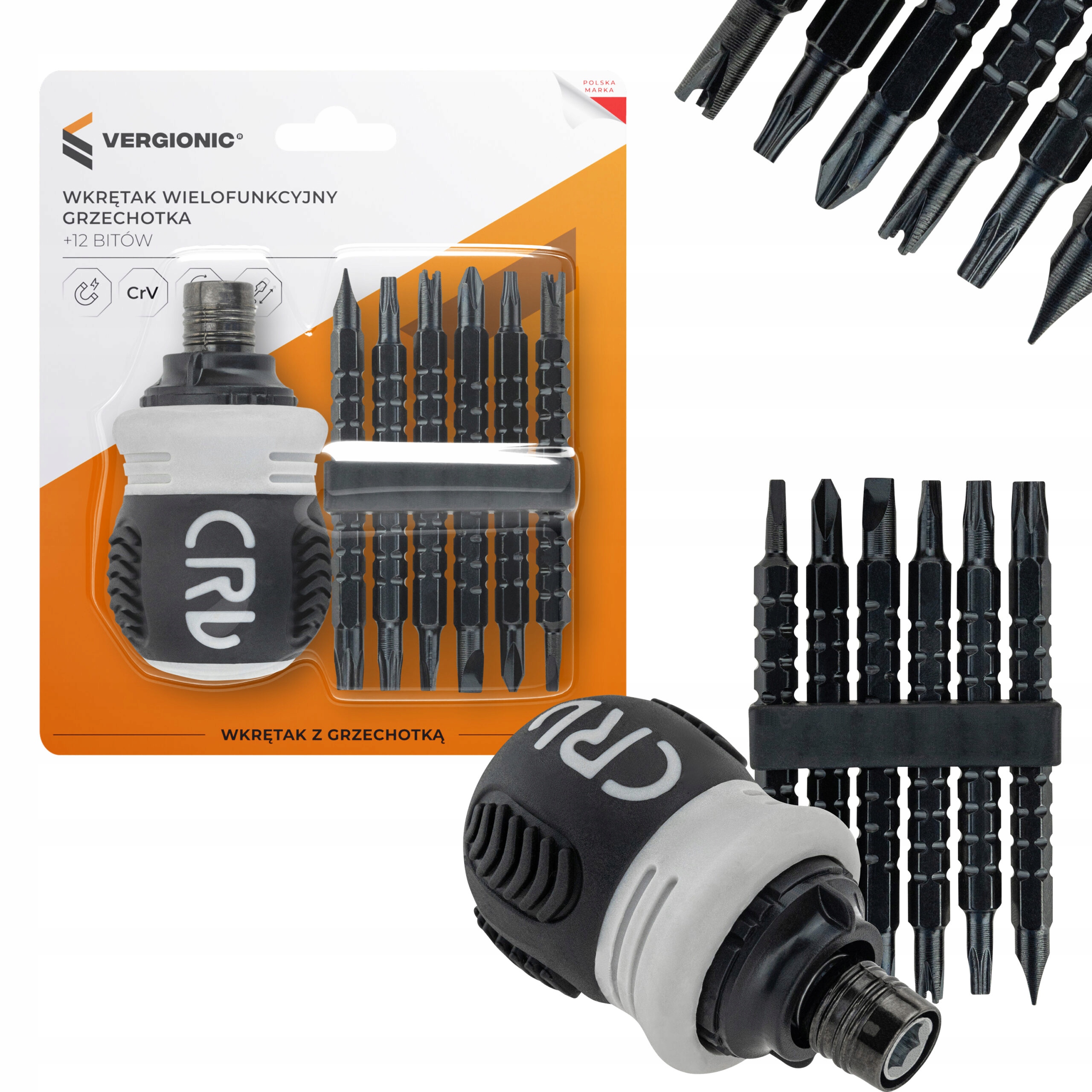 

Wkrętak wielofunkcyjny grzechotka zestaw 12 Bit