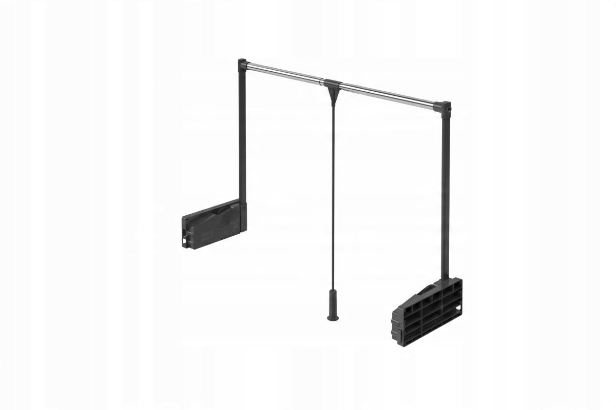 Pantograf vešiak na vysokú zabudovateľnosť antracitový 850-1150 mm, 10 kg