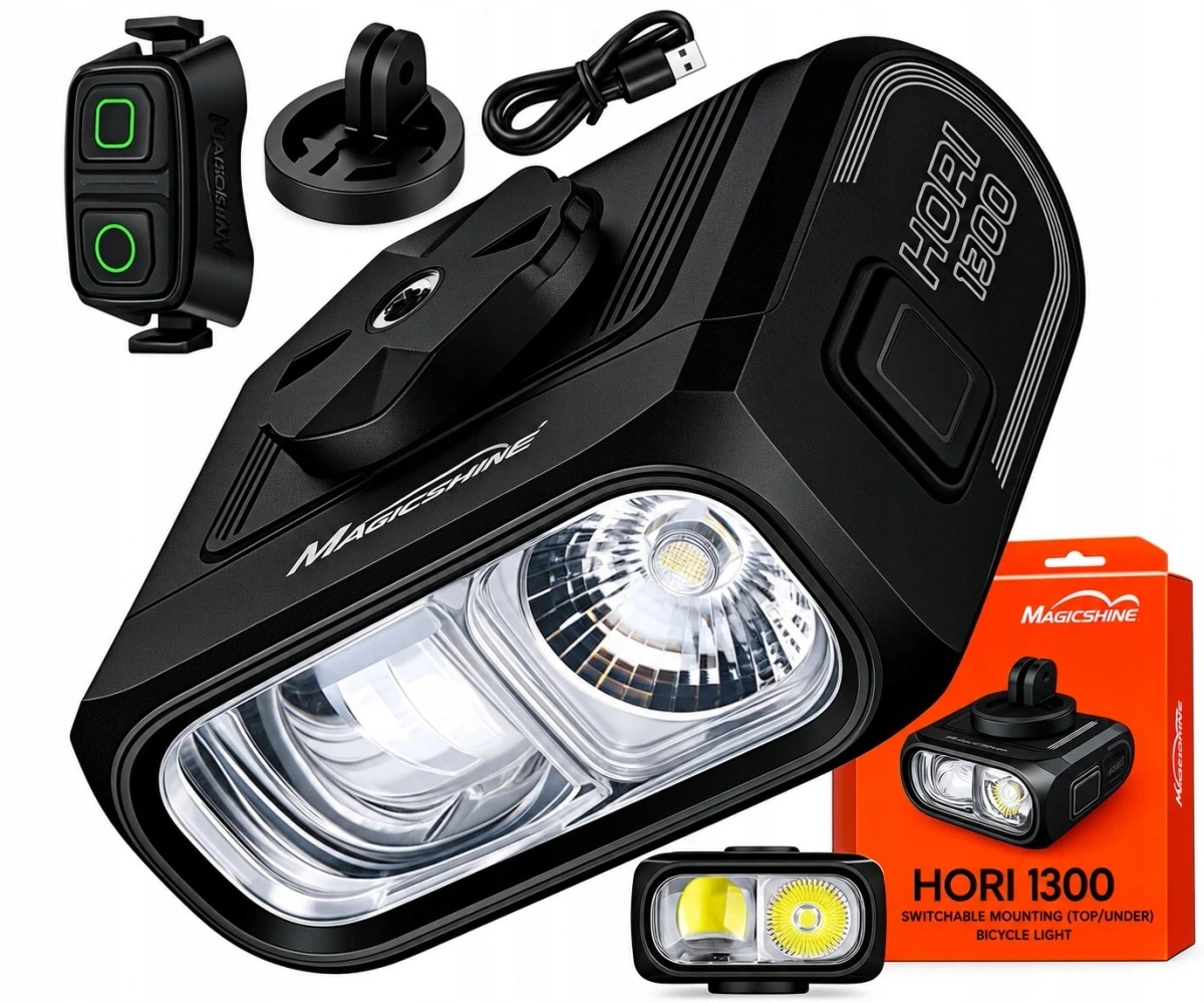 Přední světlo Magicshine Hori 1300 Dual Mounted 1300 lumenů s dálkovým ovládáním