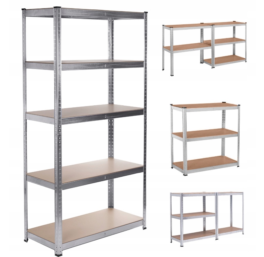 

Regał Metalowy Magazynowy 5 Półek 180x90x40 175 kg
