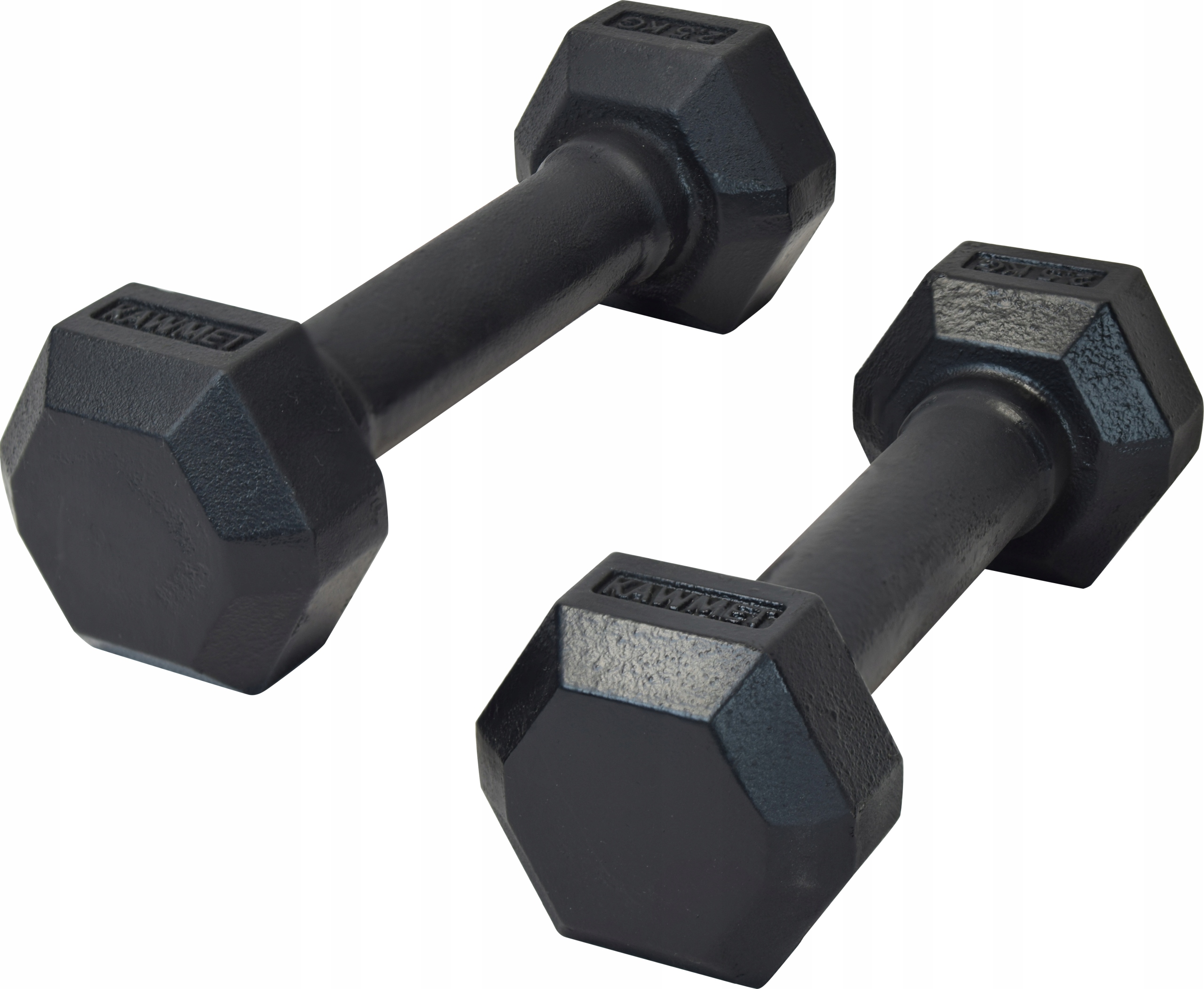 

Hantle żeliwne Hex hexagonalne Kawmet 2x2,5kg
