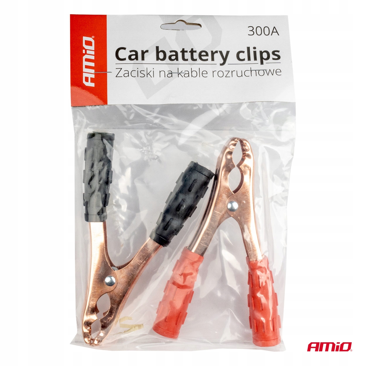 Klemy Krokodylki Zaciski 300a 2szt prostownik akum Długość 0.1 m