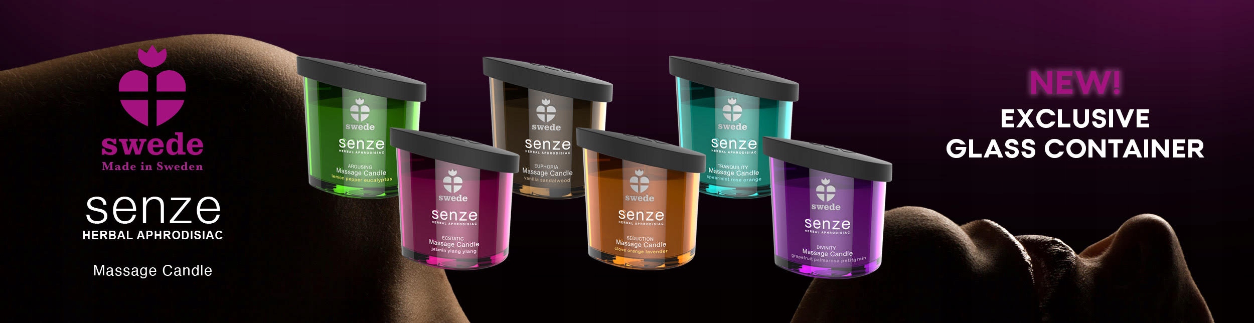 SWEDE Świeca Olejek do Masażu Erotycznego Afrodyzjak Zapach Pomarańcza 50ml Pojemność 50 ml