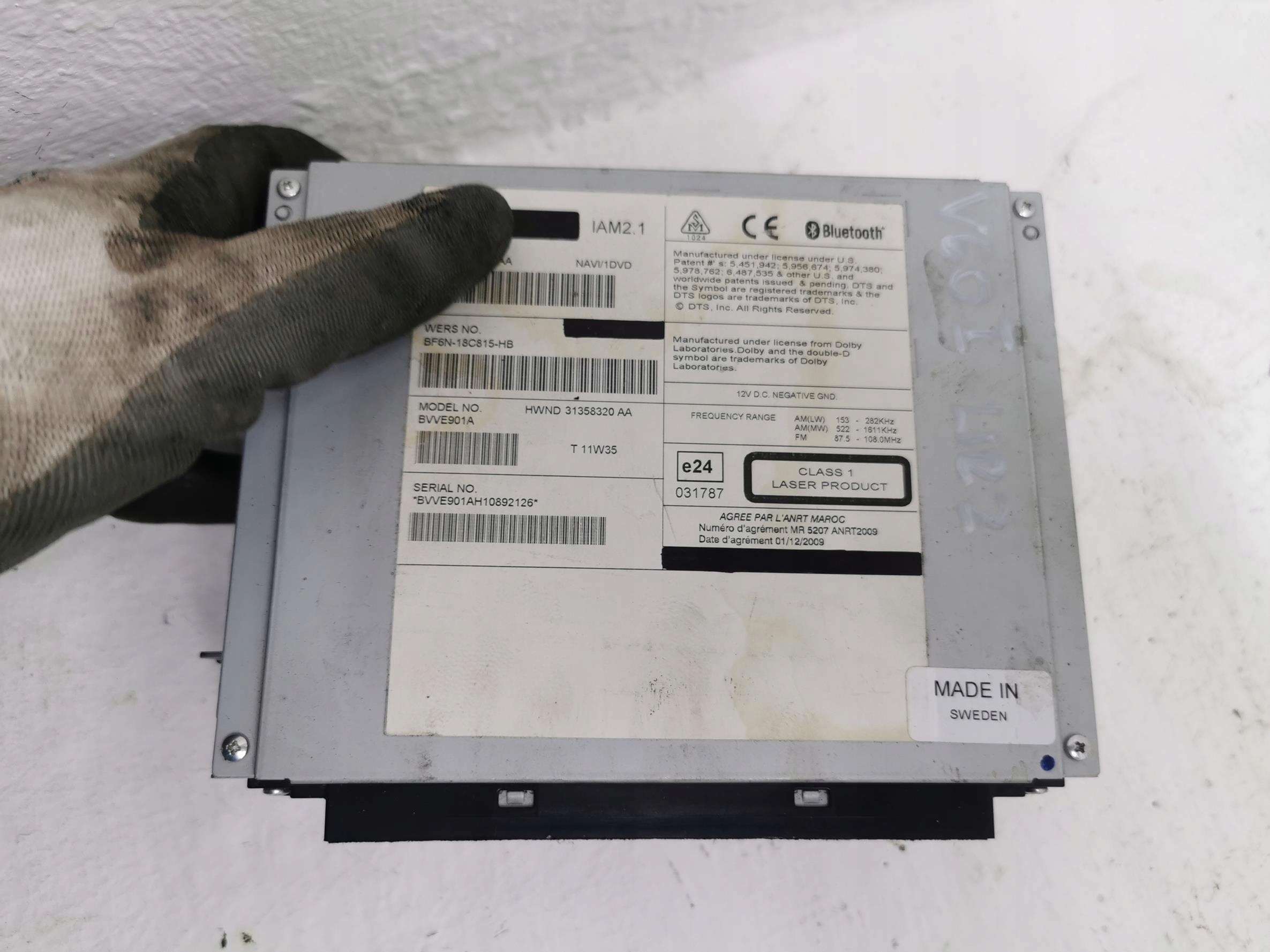 RADIO CD MP3 lettore VOLVO V60 e 31358290AA 10-18