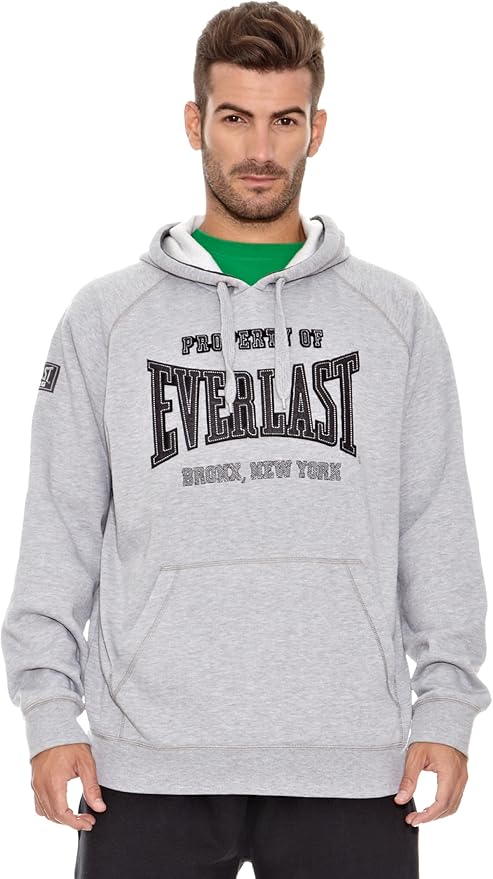 Everlast Rozepínací Mikina S Kapucí Šedá L