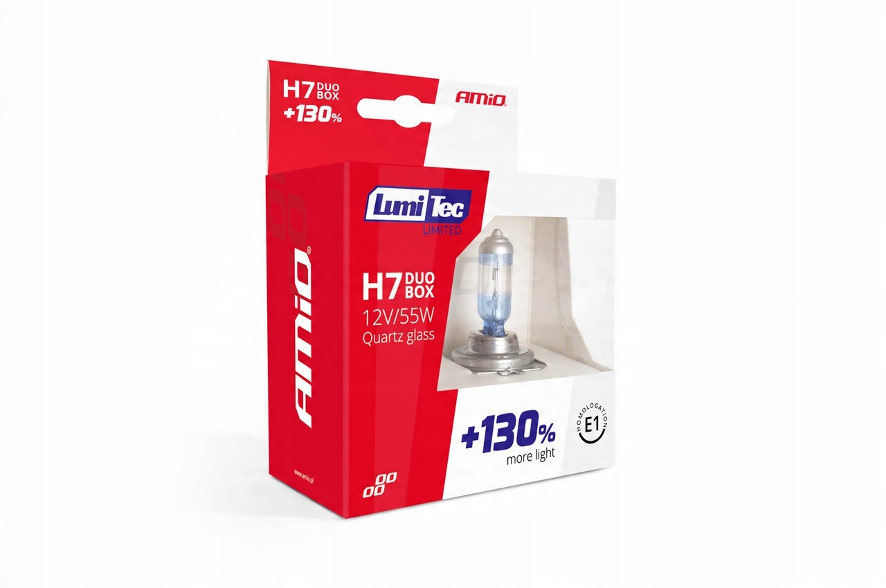 

2X Żarówka Amio H7 12V 55W +130% Xenon Look 5000K