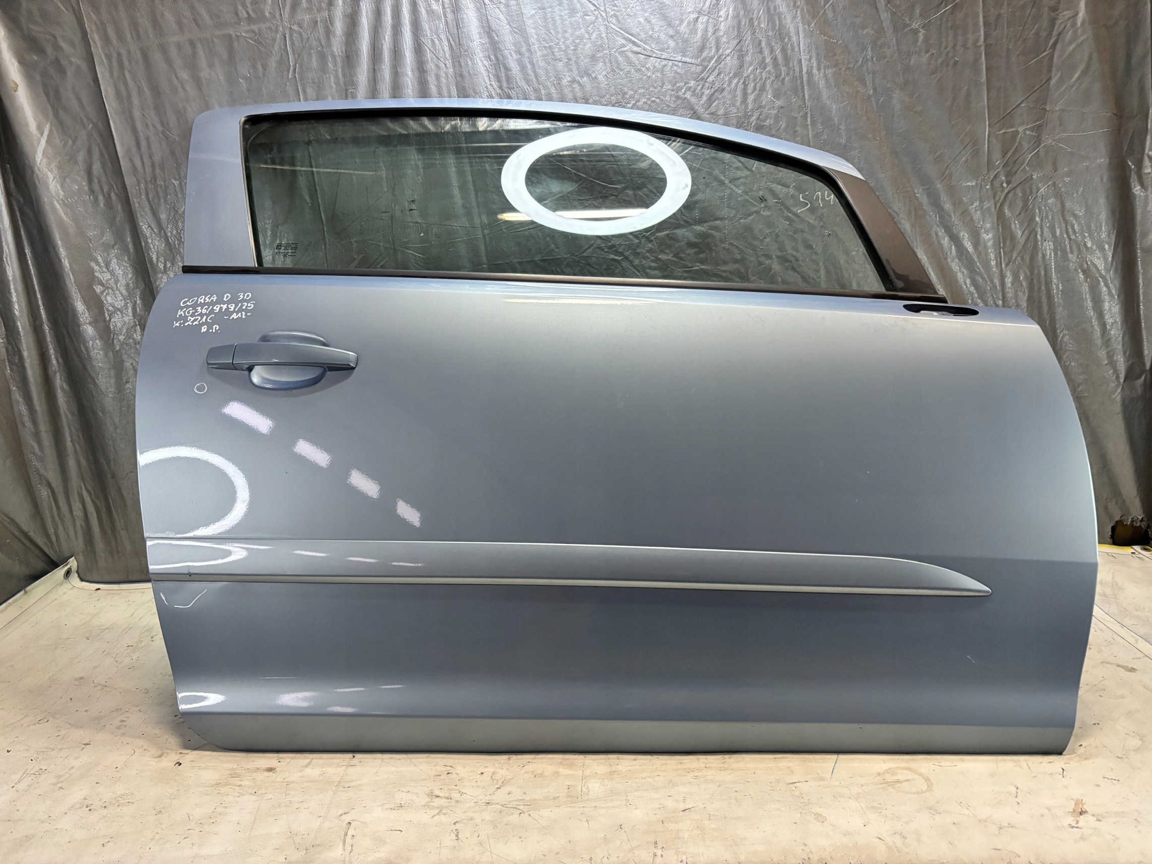 door right front OPEL CORSA D 3D K: Z21C