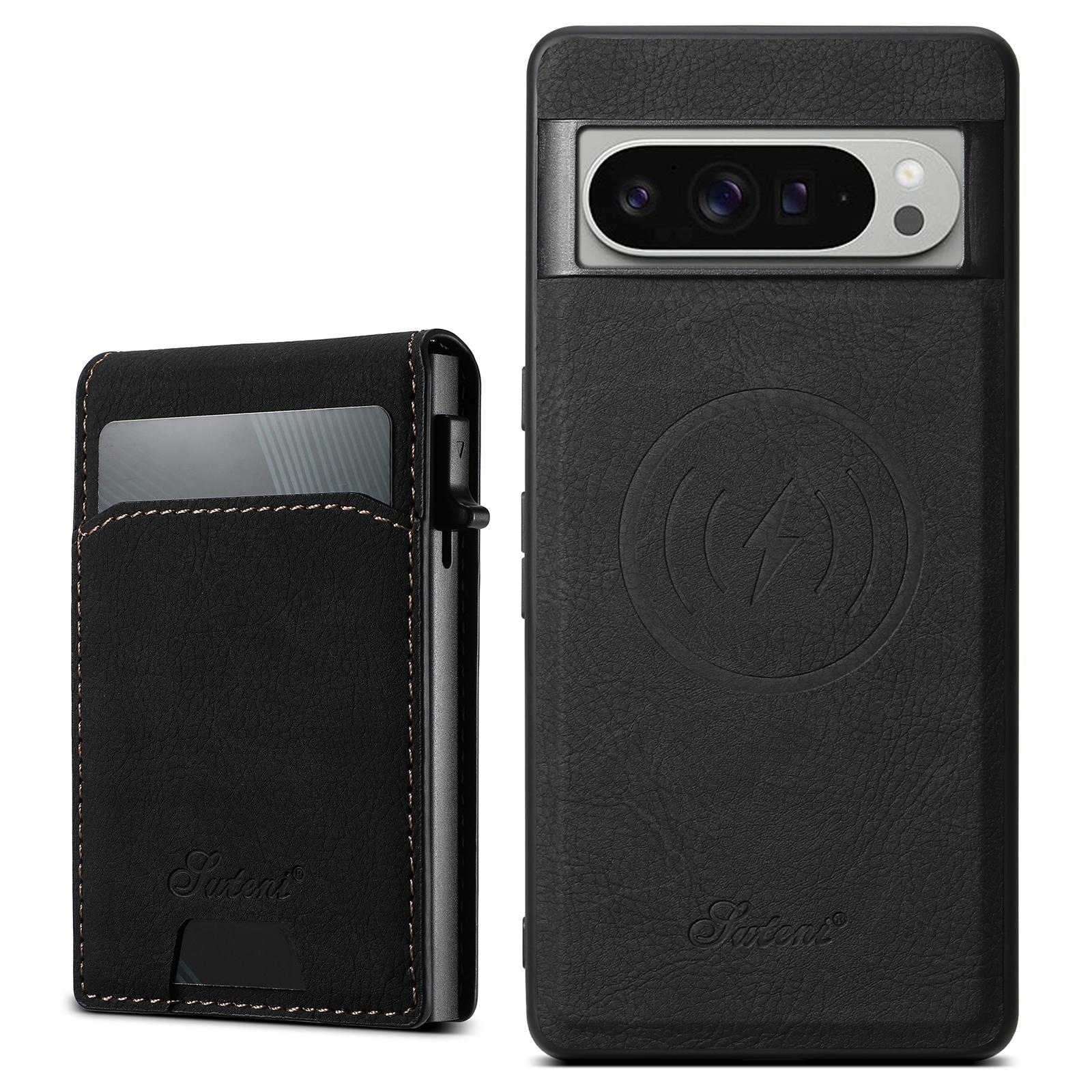 Pouzdro Google Pixel 9 Pro XL Suteni H19 Kožené 2v1 Schránka Karty Obal