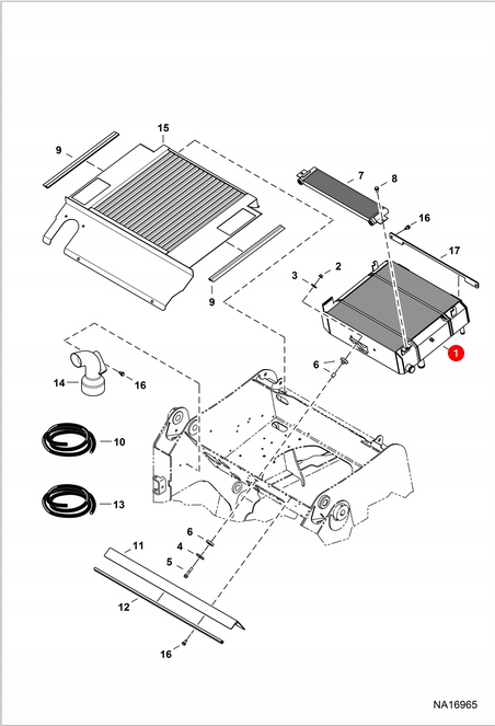 7227657 - BOBCAT S450 T450 оригинальный кулер для воды